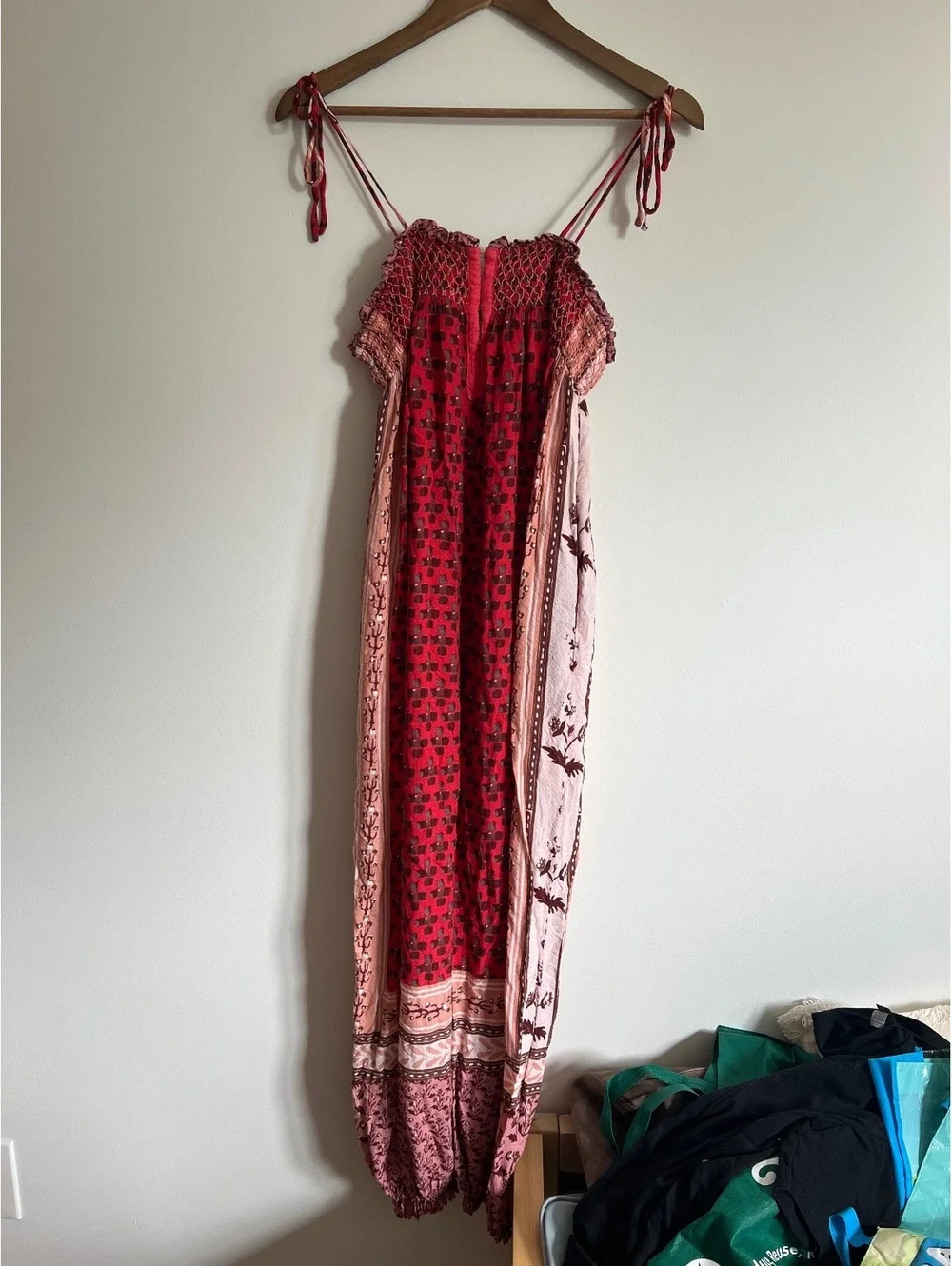 Intimately Free People Red Combo Rule The World Jumpsuit XS